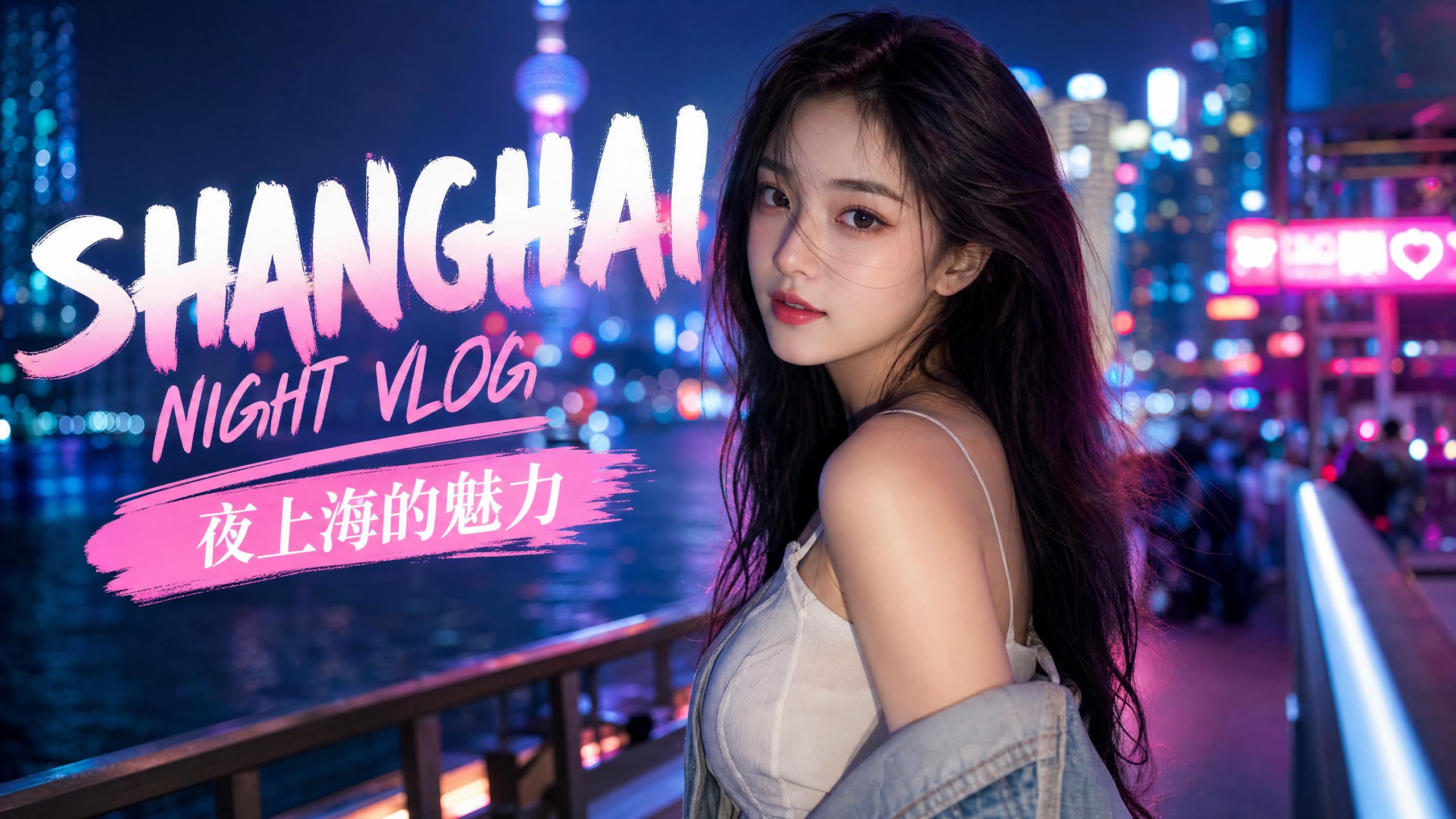 少女萝莉-少女萝莉生活视频：夜上海魅力·城市夜景Vlog视频分享